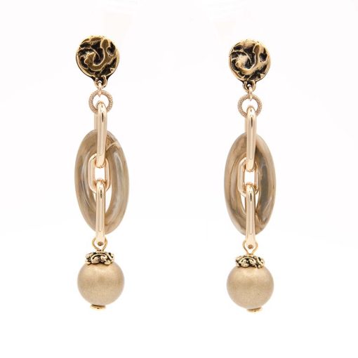 SPICY GOLD – orecchini ovali e sfere
